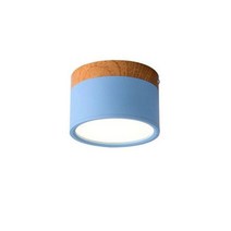 자동차 실내등 무드등 엠비언트라이트 LED Downlight 디 밍이 가능한 5W 7W 9W12W15W 북유럽 나무 현대 Led 표면 탑재 천장 조명 스포트 라이트 인테리어 장식, Blue, 15W Dimmable, Warm white 3000K