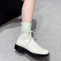 뒷지퍼앵클부츠 희려 미인 클래식 벨트앵클부츠 겨울 가을 둥근코 로우힐 앵글부츠 뒤 지퍼워커 여성 2649846467