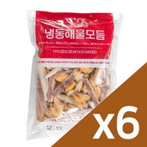 자연맛남 간편한 손질 해물모듬 700g x 6팩 (오징어/홍합/바지락/새우)원산지: 상세설명참조