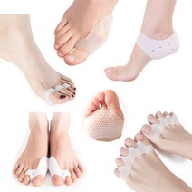 발가락링 발가락교정기 무지외반증 앞꿈치 뒤꿈치 보호대, 2) 무지외반 발가락링 엄지검지 분리형, 1개