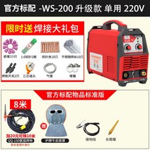 솔러 WS200A 250A 논가스 알곤 아크 용접 아르곤 용접기 노가스 휴대용 미니 소형 가정용 레이저 레이져 티그 TIG 알루미늄 용접봉, WS-200업그레이드220V단독사양
