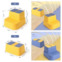 유아 아기 발디딤대 1단+ 2단 세트 구성, 빨강(1단+2단)