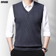 DFMEI.니트 나시 베스트 풀오버 도톰 민소매 니트 코디