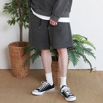 에프티엔티 [당일출고] 남성용 피그먼트 어센틱 스웨트 쇼츠 반바지 밴딩 팬츠 (2color)