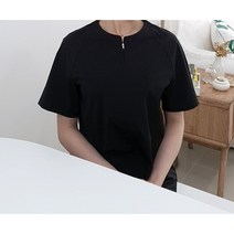 블랙 스판 콤비 자켓