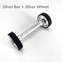 브롬톤 베어링용 라이트프로 이지 휠 익스텐션 바 넓히고 두꺼워지는 후면 랙 텔레스코픽 로드, All Silver 1set