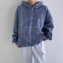 클로슈W / 크리미 양기모 오버핏 후드티 (3color)