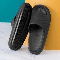 [A] 통굽 논슬립 슬리퍼 발편한 슬리퍼(265-270mm 블랙) [Z]