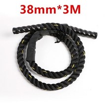 배틀로프 짐링 외줄타기 배틀 근력 로프 가정용38mm x 3m 무거운 줄넘기 크로스 핏, 38mm x 3m, 02 38mm X 3m