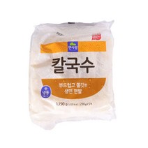 냉동식품 생면 칼국수 5입 1.15kg, 1, 단품