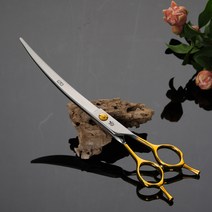 [공식 판매점] 페니체 가위 골드퀸 커브가위 7인치 7.5인치 전문가용 강아지 애견 미용 셀프 세트, 커브가위 7.0인치