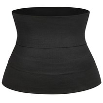 요가 긴 구속 벨트 스포츠 피트니스 허리 트레이너 허리 고무 리본, 블랙 4M, 평균 코드