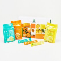 제주가 키운 한라봉차 유자차 풋귤차 스틱 3종 선물세트 (375g x 3개)