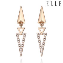 엘르주얼리 14K 트라이 엣지 드롭 귀걸이 (gold pin) ELGPEE139