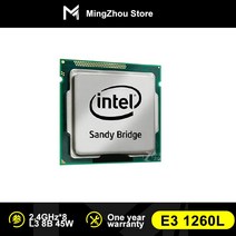 제온CPUCPU 프로세서 인텔 제온 E31260L E3 L 2.4 GHz 쿼드 코어 a otto 스레드 45W LGA 1155, 없음