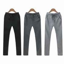 [KT알파쇼핑]여자 트랙 빅사이즈 베이직 무지 세미 트레이닝 바지