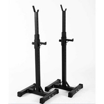 분리형 스쿼트랙 하프 미니 랙 벤치프레스 스탠드, 블랙 랙