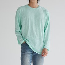 넛지 베이직 썸머 린넨 슬라브 긴팔 티셔츠