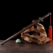 레이피어 가검 격검 중세시대 소품 훈련 이순신장군칼, 갈색 60이하 76cm