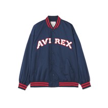 [아빌렉스] 《REBUILD COLLECTION》 새틴 스타디움 재킷 SATIN STADIUM JACKET 맨즈 M 120 네이비