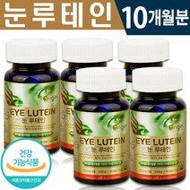 식약처 인증 오리진 눈 루테인 60캡슐 1일 1캡슐 2개월분 비타민 아연 마리골드 꽃 추출물 노화 침침한 눈 맑은 눈 온가족 건강 기능 식품 홈쇼핑 방송 정품 루태인 영양제, 5박스(10개월분), 500mg x 60캡슐