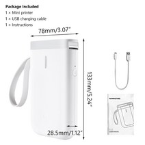 라벨프로그램 스티커제작기계 라벨기 라벨링기 택배송장프린터 네임스티커기계 네임스티커 송장프린터 감열지 label maker machine d11 휴대용 무선 연결 tape 32, 인쇄기