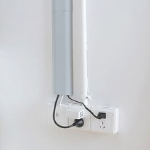 PKFARM 1+1 깔끔한 정리 케이블 몰딩 컴퓨터 TV 인터넷 선정리 다용도 전선몰딩, 화이트