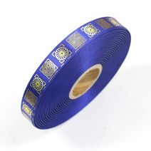 나모몰 명절 선물포장지 포장리본, 1개, 01-05.전통문양리본(금박/15mm)_잉크
