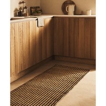 자라홈 ZARAHOME 논슬립 주트 러그 45259029800, 150 x 70 cm, 블랙