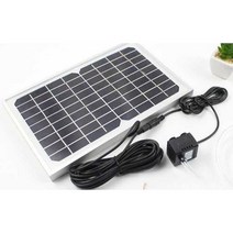 태양광패널 전지 배터리 태양 휴대용 태양광발전, 12V20W 보드 + 펌프 컵 +1미터 수도관