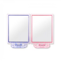 신사각 거울 소(색상랜덤)10x13cm 미니 탁상 스탠드 경 책상 화장대, 단일상품(IFD5600)