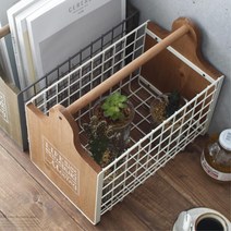 모던 잡지꽂이 매거진랙 팜플렛거치대 전단지 신문, 브라운