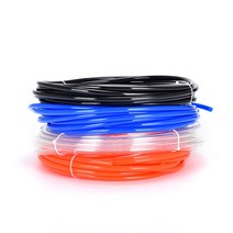 에어호스릴 고압에어호스 에어호스연결 유압호스 10 meters PU 파이프 공압 튜브 공기 구성 요소 호스 4mm, [04] Black, [08] 14x10mm