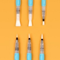 워터 브러쉬 펜 6종 세트 물붓 워터붓 붓펜 수채화 물통 캘리그라피 휴대용 일러스트 미술 용품 도구 재료, 6종 세트(이벤트)