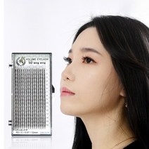 속눈썹연장재료 2D 3D 4D 5D 6D 10D 미앤비즈 윙윙 개별선택셋트 글루전처리제 셀프볼륨, C컬 0.10, 8mm