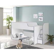 원목 벙커침대 이케아 책상 수납장 풀세트 낮은 유아 초등여아 침대, 벙커침대 +책상 +수납장 +계단