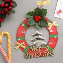 도토리디자인 크리스마스리스 10set, 단품