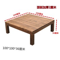 야외 원목 나무 평상 만들기 세트 조립식 원두막 방가로 방부목 간이, 1㎡, 100X100X36