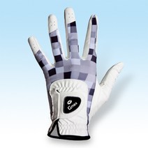 지맥스(GMAX) 스타일 천연반양피 골프장갑, 화이트 * (손등 그레이)