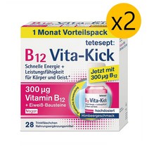 Tetesept Vita Kick 독일직구 테테셉트 비타킥 액상 비타민 B12 앰플 드링크 28개입 2팩, 1개, 기본