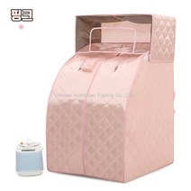 고급형 1인용 스팀 사우나 가정용 찜질방 개인 습식 홈 사우나, 핑크