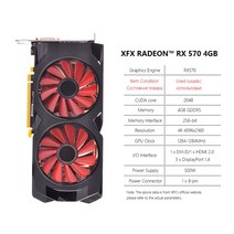 XFX Radeon RX 580 8GB 4GB 2GB 게임 그래픽 카드 데스크탑 컴퓨터 비디오 GPURX550 RX560 RX470 RX570 RX590, 07 RX570 4GB 2Fan