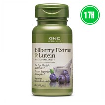 GNC 허벌 플러스 빌베리 루테인 Lutein 아이 보충제 눈영양제 제아잔틴 60캡슐
