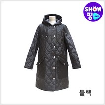 (버버리) 록스비 퀼팅 후드코트