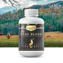 뉴질랜드 녹혈 천연철분제 유비바이오 숫사슴녹혈 동결건조 파우더 500mg 360캡슐