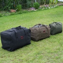 캠팸 캔버스 캠핑 멀티 수납가방 중형&대형&특대형 블랙 브라운 카키, 대형, 1개