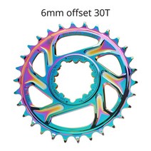 로드 MTB 자전거 크랭크 체인 휠 Sram GXP SX NX GX XO X01 XX1 32T 34T 36T 38T MTB DUB 크랭크 셋 자전거 플레이트 크라운 용 3mm 6mm 오프셋 자전거 체인 링, 11 6mm Offset Color 30T