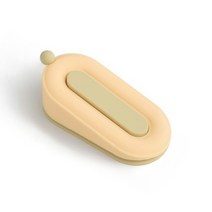엘베라노 도어 스토퍼 문닫힘 방지 방문 고정 손낌 가드, 옐로우, 1개