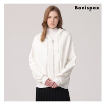 보니스팍스 보니스팍스 앞중심 배색 후드 집업 점퍼-MF69JP152