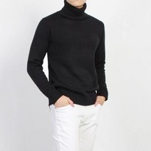 [바보사랑] 더마인드 남성 터틀넥 목폴라티 YO무지폴라